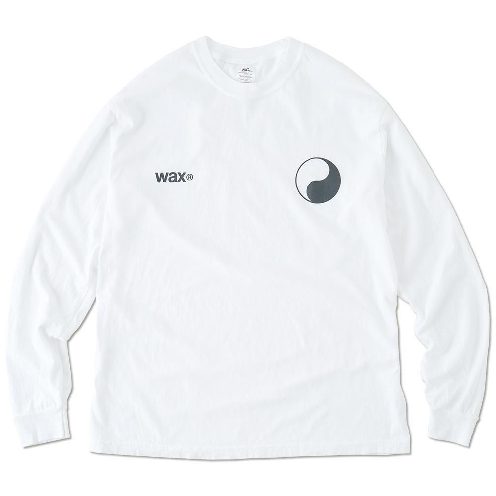 WAX ( å ) 󥰥꡼ YIN-YANG LONG TEE ( WHITE ) WX-0440