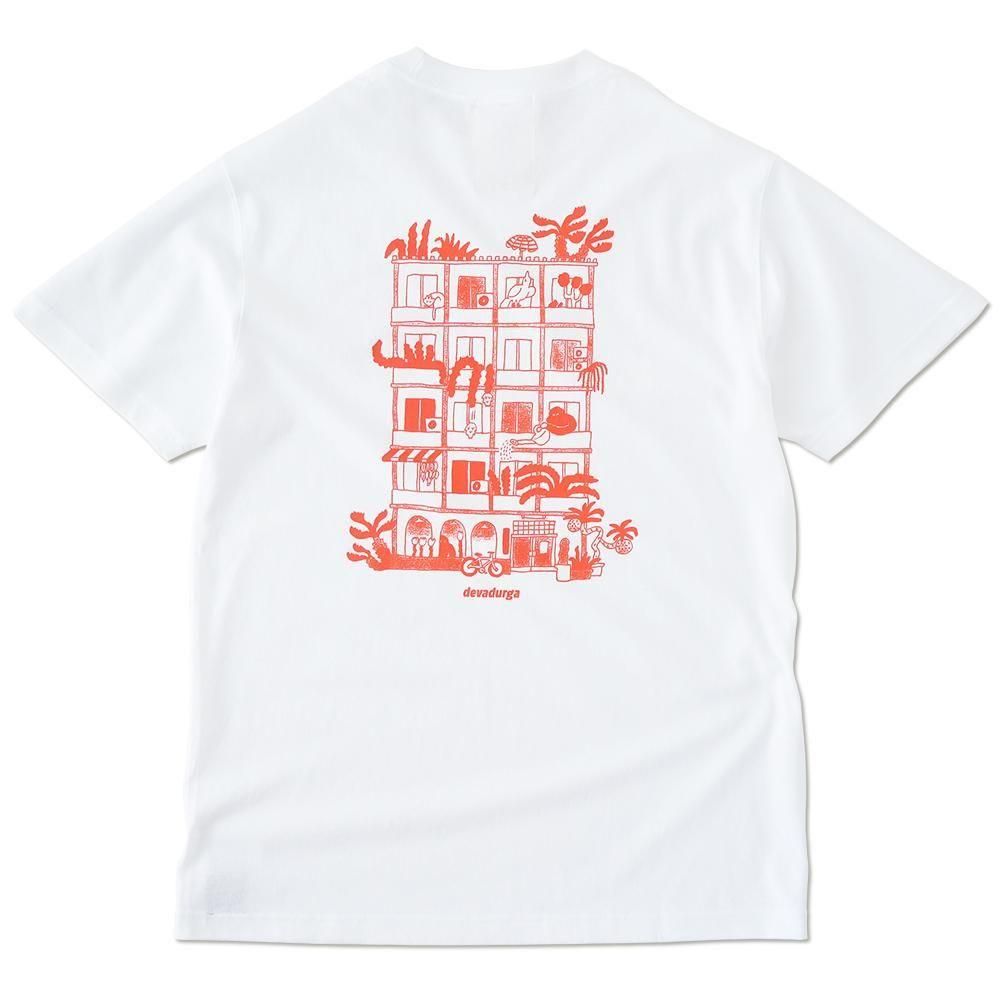 devadurga ( ǥɥ륬 ) T ISLAND HEIGHTS TEE ( WHITE ) dg-1611