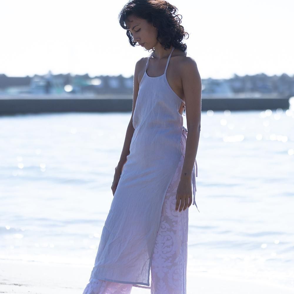 KiiRA (  ) 2025S/S ץԡ LINEN HALTER-CAMI DRESS ki-4612