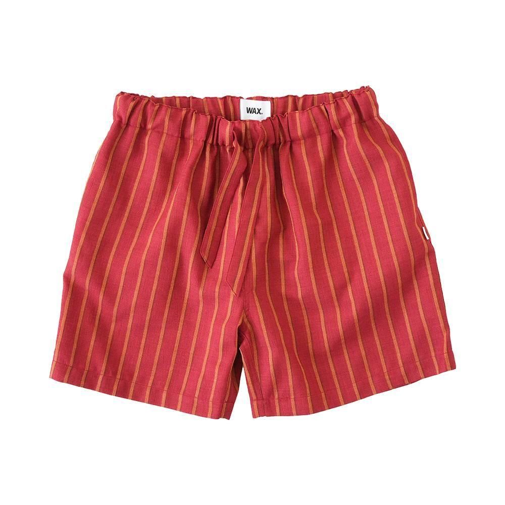 WAX ( å ) 롼硼 STRIPE LOOSE SHORTS ( RED ) WX-0429