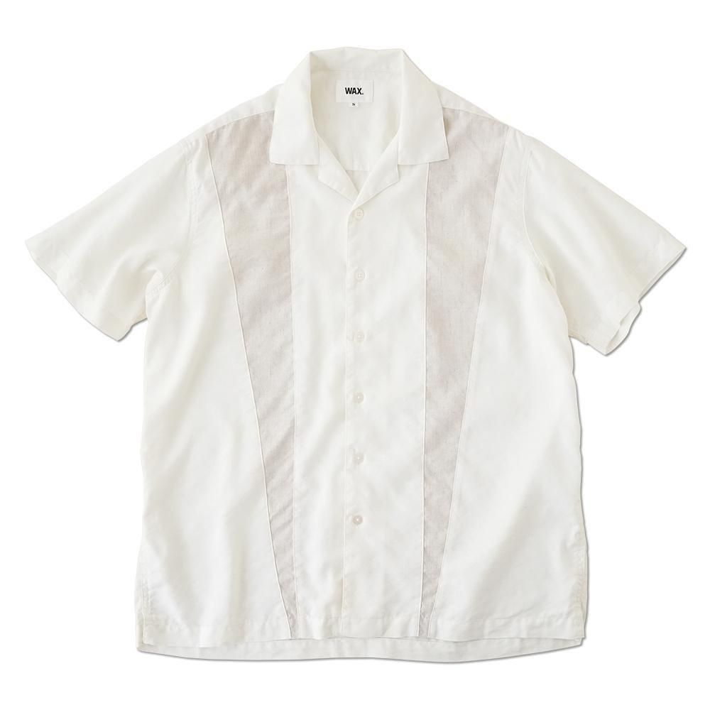 WAX ( å ) ͥ󥷥 LINEN SHIRTS ( WHITE ) WX-0424