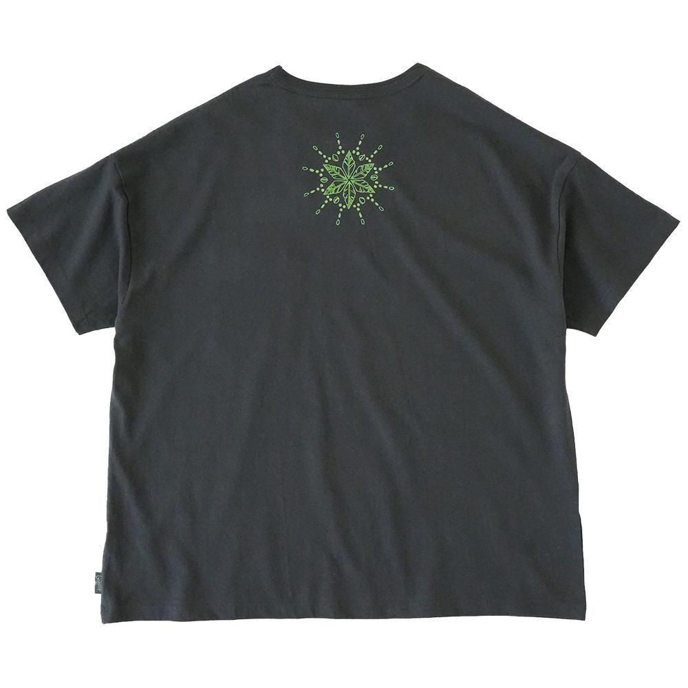 GOHEMP ( إ ) JAU 磻ɥݥåT WIDE PK TEE ( GUNMETAL GRAY  LT.GREEN ) GHC4290JAU (磻ɥ륨å)