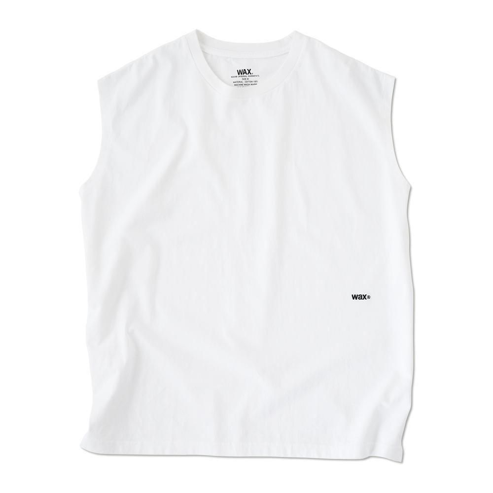 WAX ( å ) ꡼֥쥹T SLEEVELESS TEE ( WHITE ) WX-0351