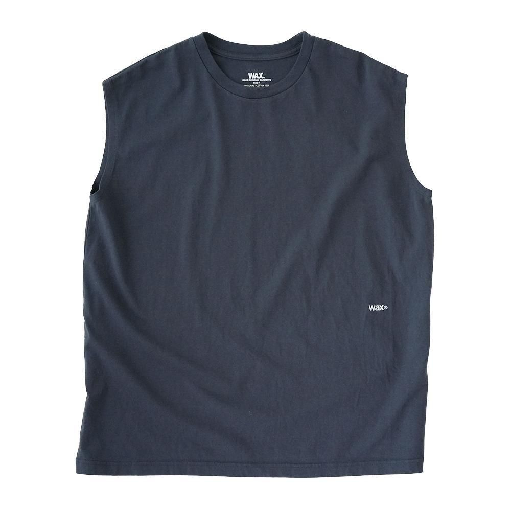 WAX ( å ) ꡼֥쥹T SLEEVELESS TEE ( CHARCOAL ) WX-0351
