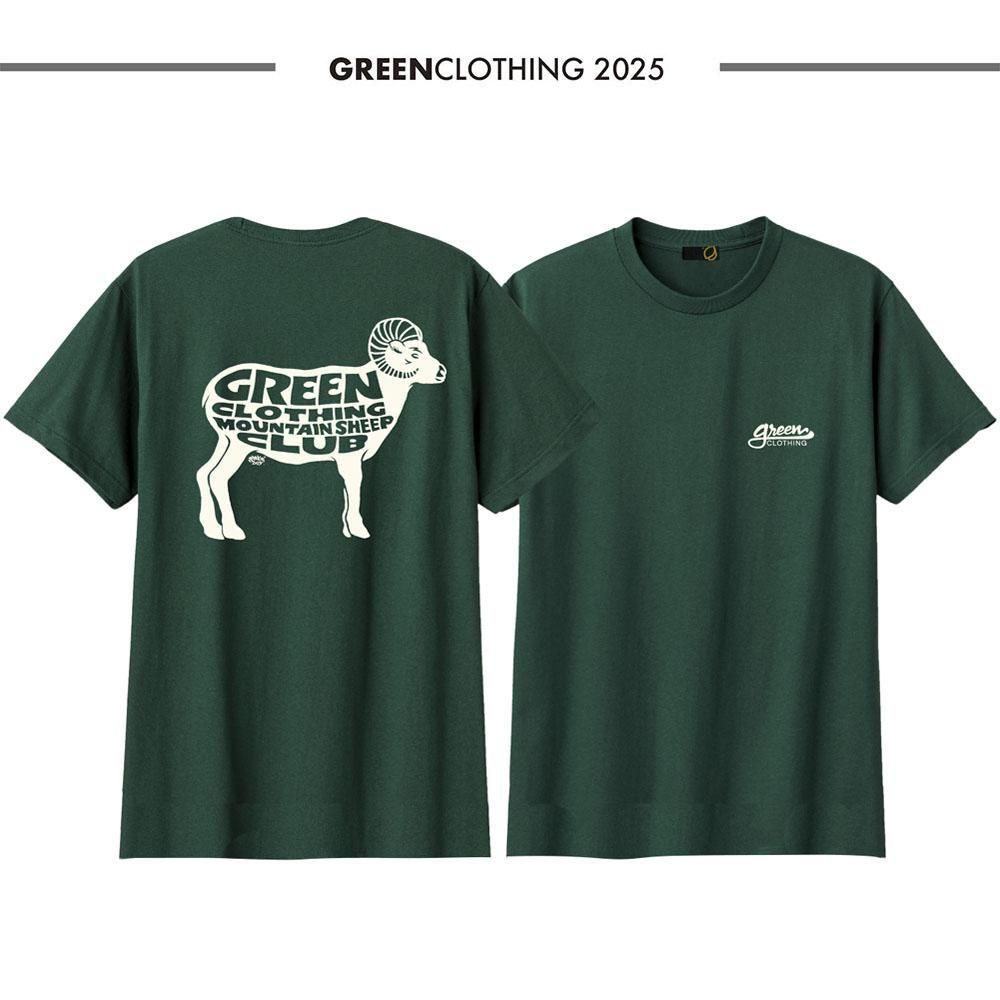  ͽ  GREENCLOTHING ( ꡼󥯥 ) 2025 Summer T #2 MOUNTAIN SHEEP CLUB TEE (7ܺͽ)