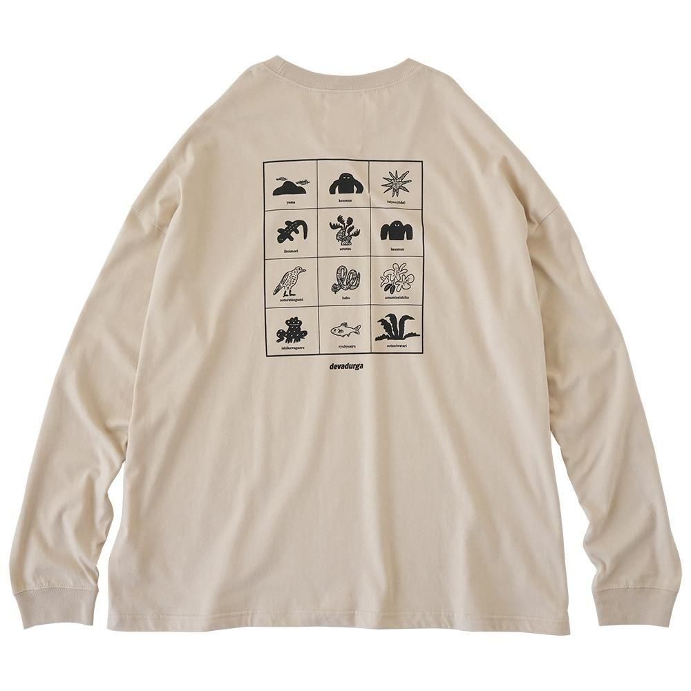 devadurga ( ǥɥ륬 ) ʪBOOK󥰥꡼ ISLAND BOOK WIDE L/S TEE ( BEIGE ) dg-1663