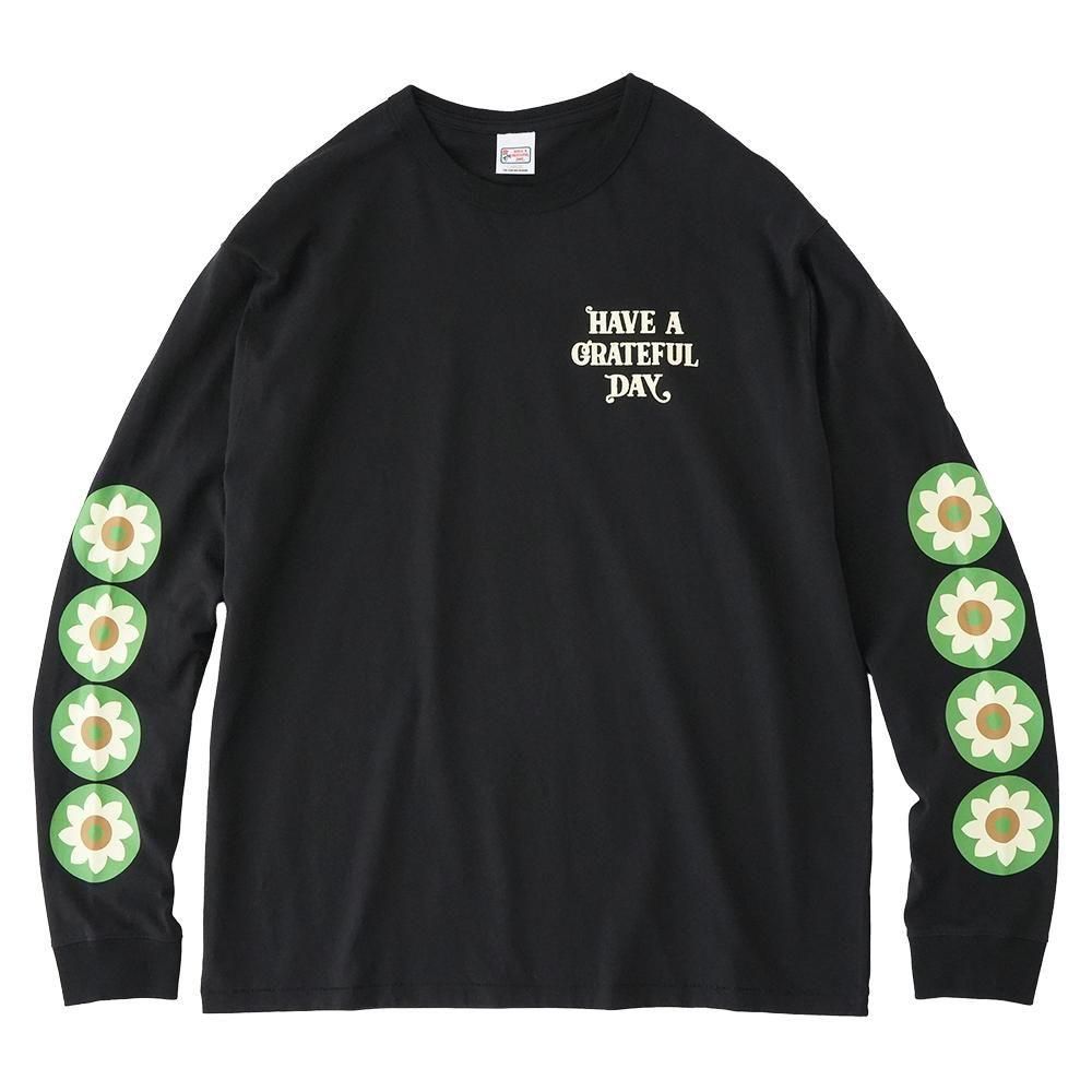 HAVE A GRATEFUL DAY ( ϥ֥쥤ȥեǥ ) 󥰥꡼ HELIOTROPISM L/S T-SHRT ( BLACK ) GDC0423HELI