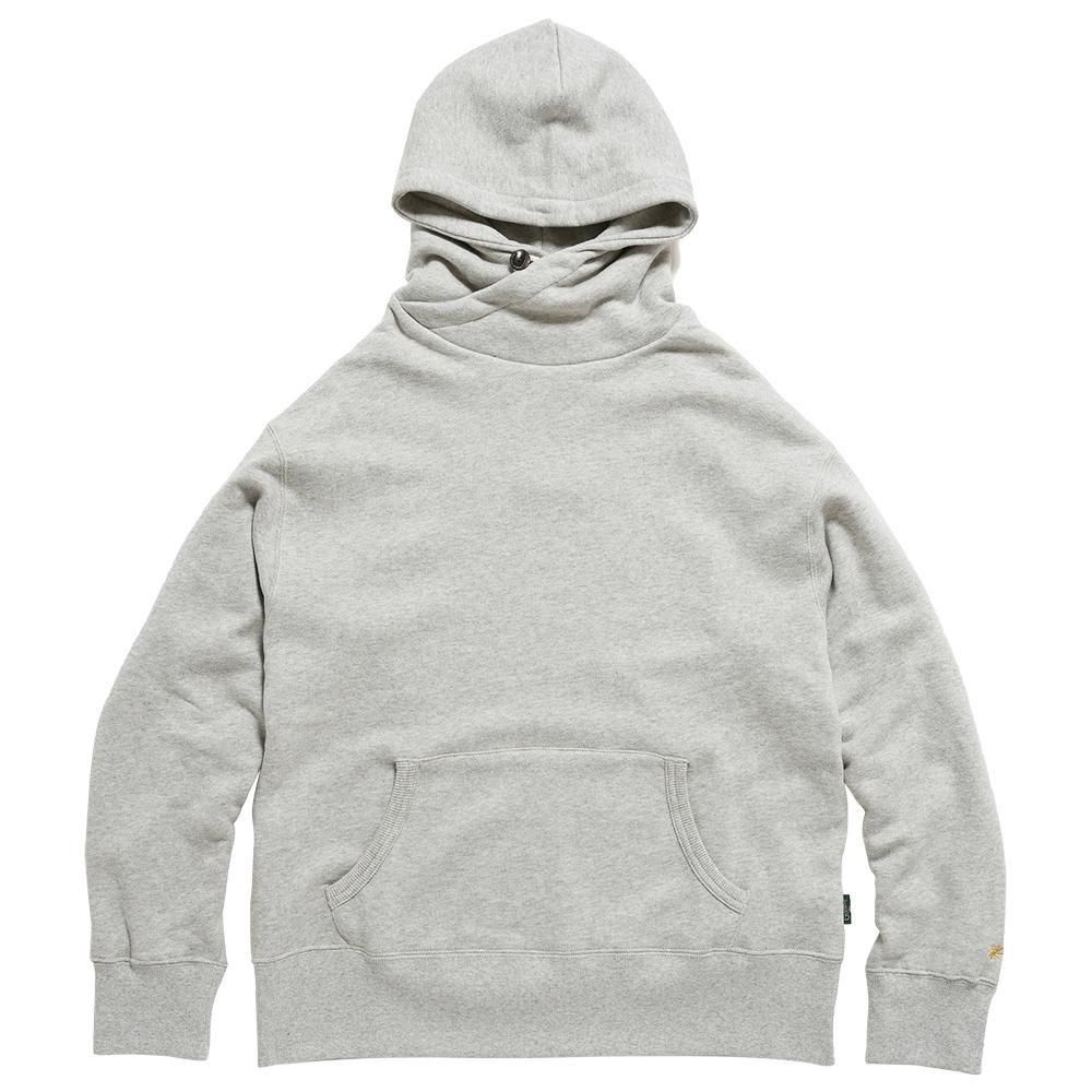 GOHEMP ( إ ) 硼աǥ HEMP SHAWL HOODY ( ASH HEATHER ) GHC4468BS25-2