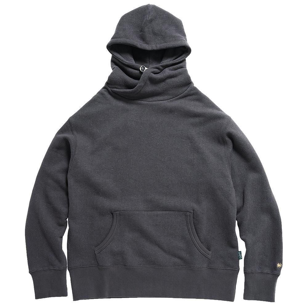 GOHEMP ( إ ) 硼աǥ HEMP SHAWL HOODY ( GUNMETAL GRAY ) GHC4468BS25-2