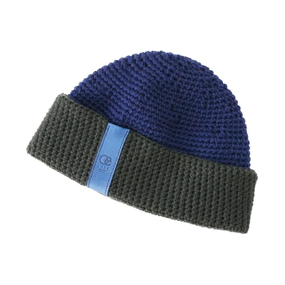 LADE ( 쥤 ) ӡˡ PLAIN CUFF LEATHER ( INDIGO ) L- (58cm)