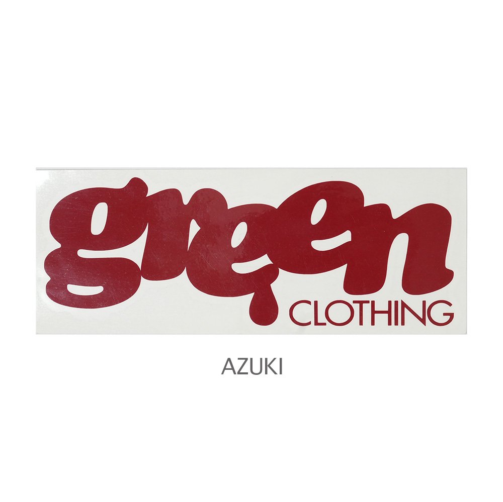 GREENCLOTHING ( グリーンクロージング ) LOGO ダイカット ステッカー