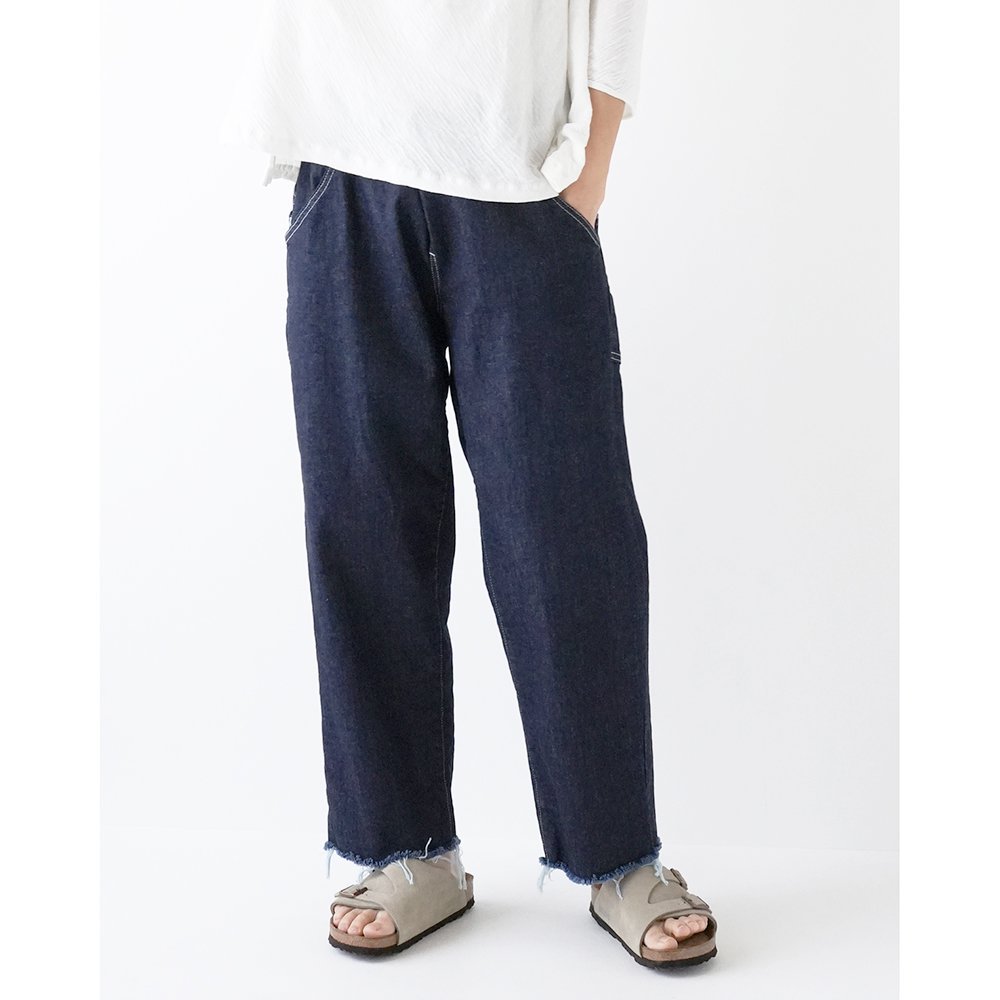 MOUN TEN. ( ޥƥ ) åץɥѥ ORGANIC WIDE CROPPED JEANS ( INDIGO ) ͥ MP14-1210