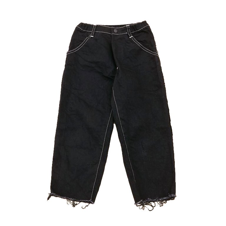7865円 【82%OFF!】 MOUNTEN マウンテン organic wide cropped jeans black MP14-1210b