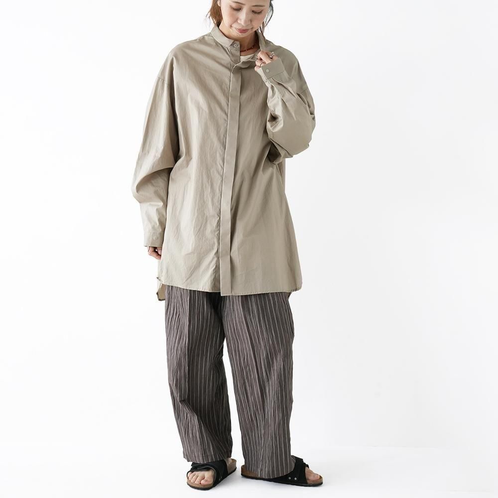 MOUN TEN. ( ޥƥ ) ӥå륨åȥ 80/1 WASHER BIG SHIRTS ( GREIGE ) ͥ