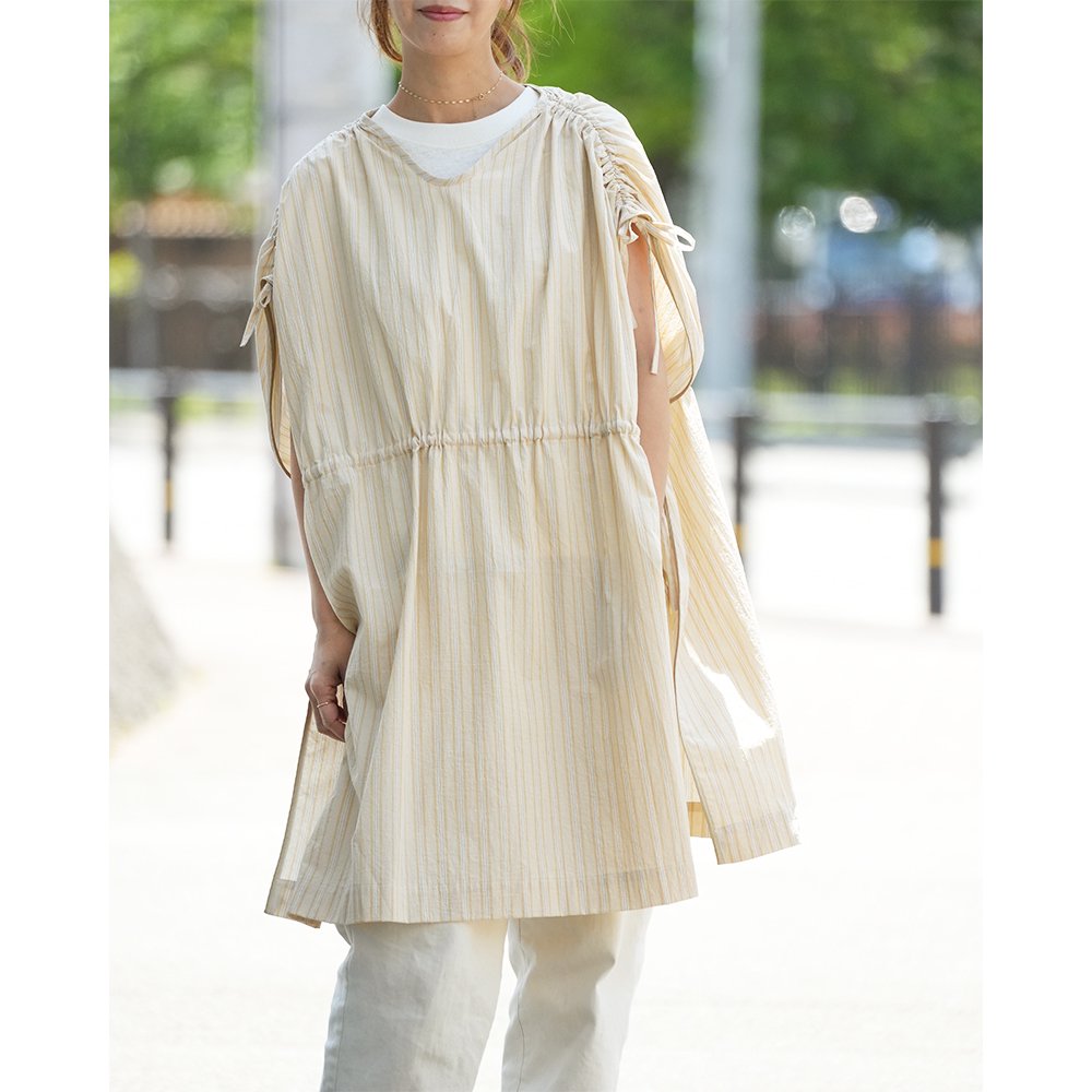 MOUN TEN. ( ޥƥ ) ݥƥ STRIPE PONCHO ( BEIGE ) ͥ 22S-MO11-1115