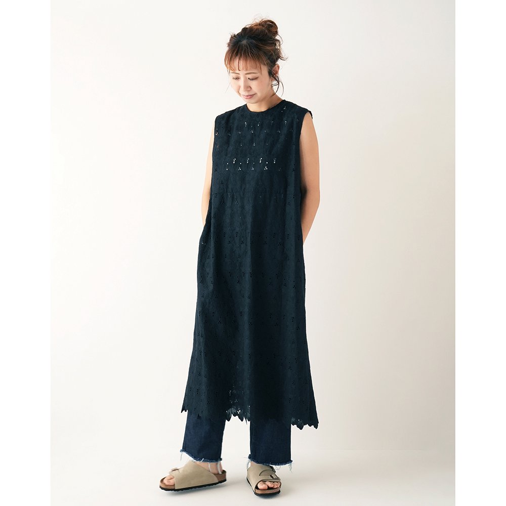MOUN TEN. ( ޥƥ ) ץɥ쥹 LACE APRON DRESS ( BLACK ) ͥ MO18-1504