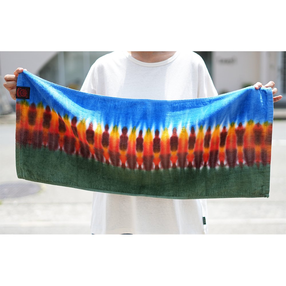 JAVARA ( ジャバラ ) タイダイ染めフェイスタオル TIE DYE FACE TOWEL (6) - JAU／REMILLAレミーラ,  GOHEMPゴーヘンプ, HAVE A GRATEFUL DAY, DEVADURGA, AREth, GREENCLOTHING,  GENTEMSTICK