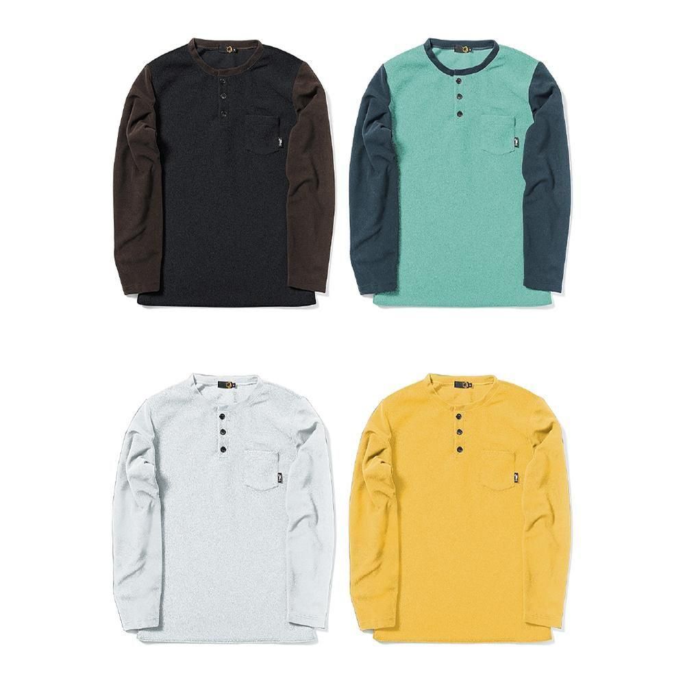  25-26 ͽ  GREENCLOTHING ( ꡼󥯥 ) LIGHT FLEECE HENLEY NECK