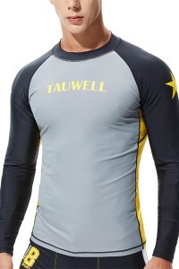 TAUWELL Rash Guard Surfing Shirt ラッシュガード 8803 (宅配商品)
