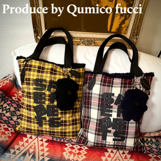 <img class='new_mark_img1' src='https://img.shop-pro.jp/img/new/icons15.gif' style='border:none;display:inline;margin:0px;padding:0px;width:auto;' />限定!! チェック×ボアトートバッグ/リバーシブル（Produced by Qumico Fucci）