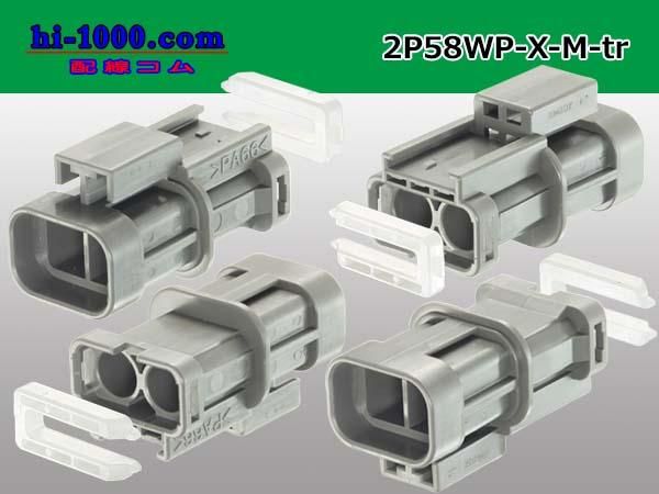 250型2極防水Mコネクタ 矢崎総業58コネクタXタイプ（ターミナル
