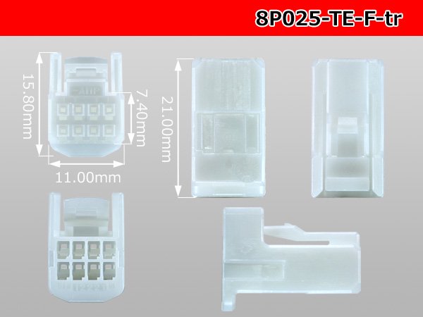 全日本送料無料 TE製025型シリーズ16極Mコネクタのみ 白色 端子無し 16P025-TE-TH-M-tr
