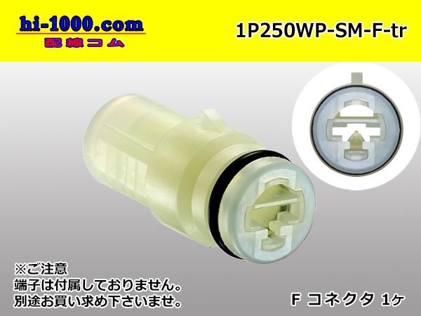 ●住友電装製250型防水1極F側コネクタのみ（端子別）/1P250WP-SM-F-tr - 配線コム