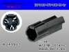 ●日本端子製040型N38シリーズ3極Mコネクタのみ[黒色]（端子別）/3P040-NT-BK-M-tr