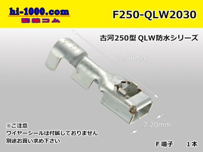 古河電工qlw防水シリーズ250型メス端子のみ F250 Qlw30 株式会社 配線コム 車 バイクの配線パーツ専門店