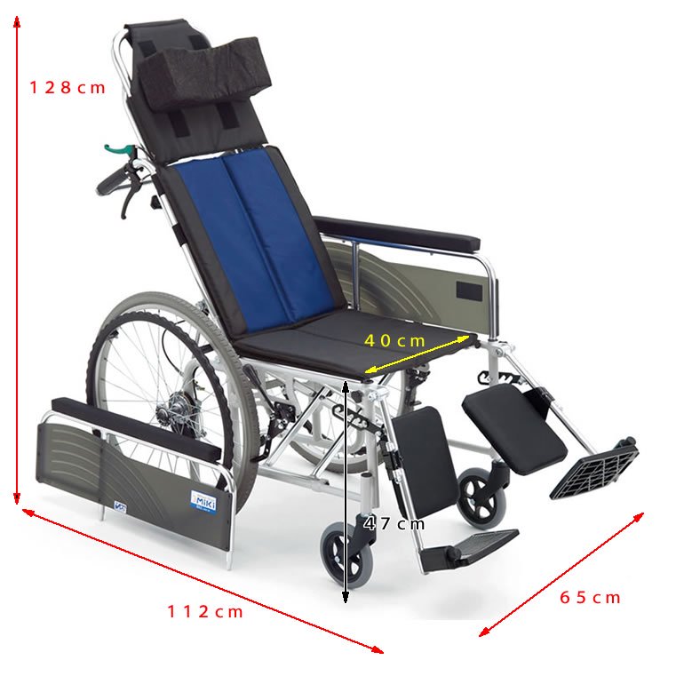自走用リクライニング車椅子ＢＡＬ－１３ ノーパンクタイヤ仕様
