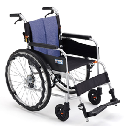自走式車椅子 JTN-1（ジターン-1） 背折れ式・介助ブレーキ付・ノーパンクタイヤ仕様｜車椅子（自走用）【車椅子販売センター】