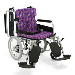介助用車椅子ＫＡ８１６－４０ＥＬＢ－ＬＯ（低床） 肘跳ね上げ式・足 