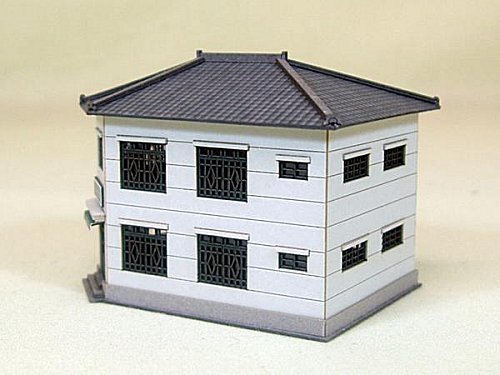 紙模型・カフェ（モダン喫茶） 1/150 建物 ジオラマ