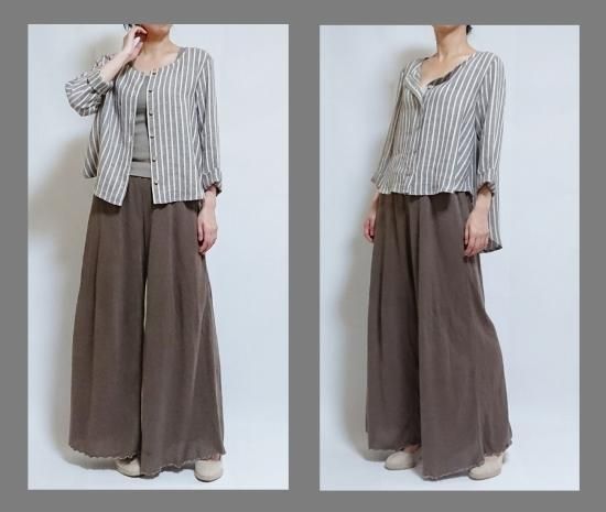 ノーカラーブラウス パターン(型紙)販売