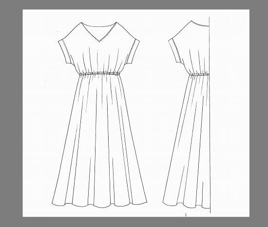 ドルマンサマードレス パターン（型紙）販売