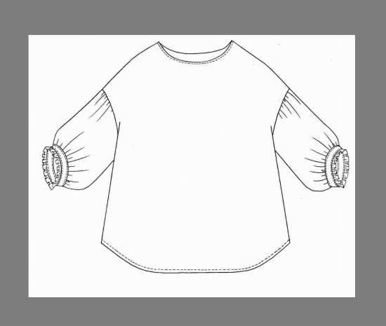 ポワン袖ブラウス パターン（型紙）販売