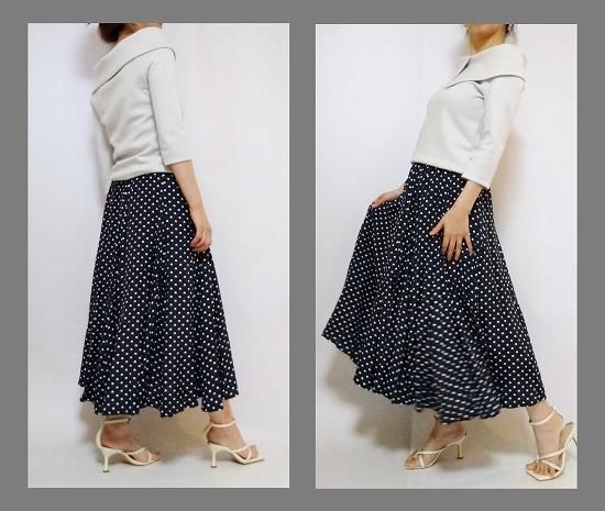 オフショルダーラップトップス パターン（型紙）販売