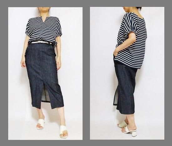 ノッチネックパフT パターン（型紙）販売