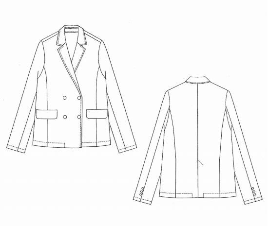 テーラードアンコンジャケット パターン（型紙）販売
