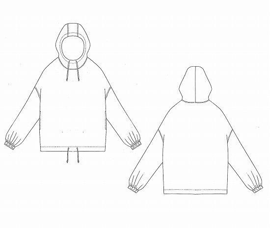 アノラックオーバーパーカー パターン（型紙）販売