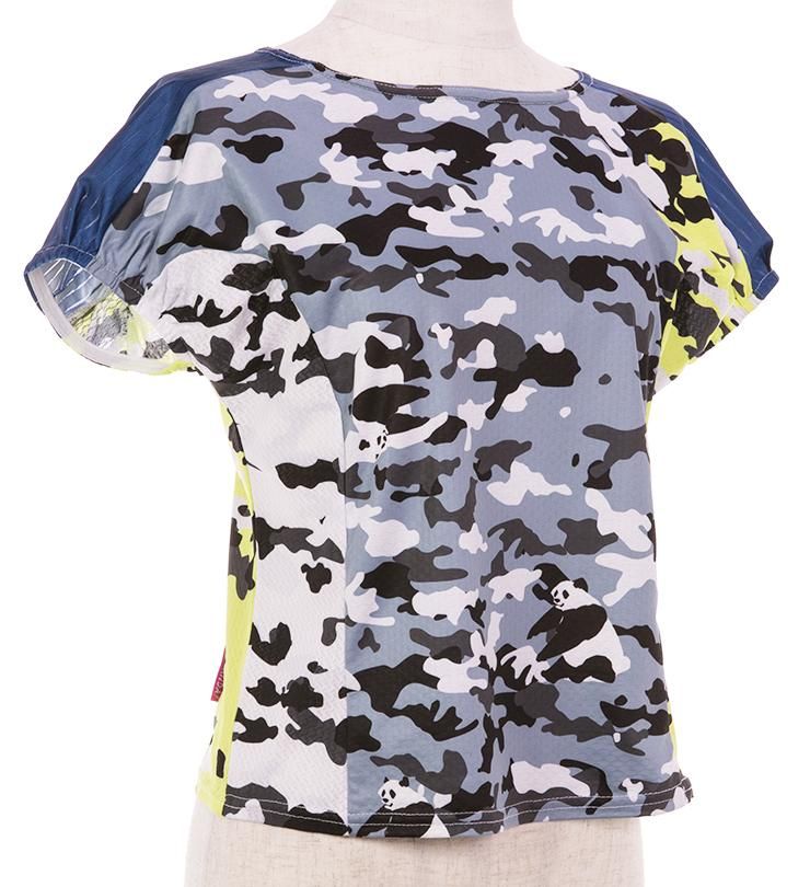 Panda ARMY レディースランニングTシャツ