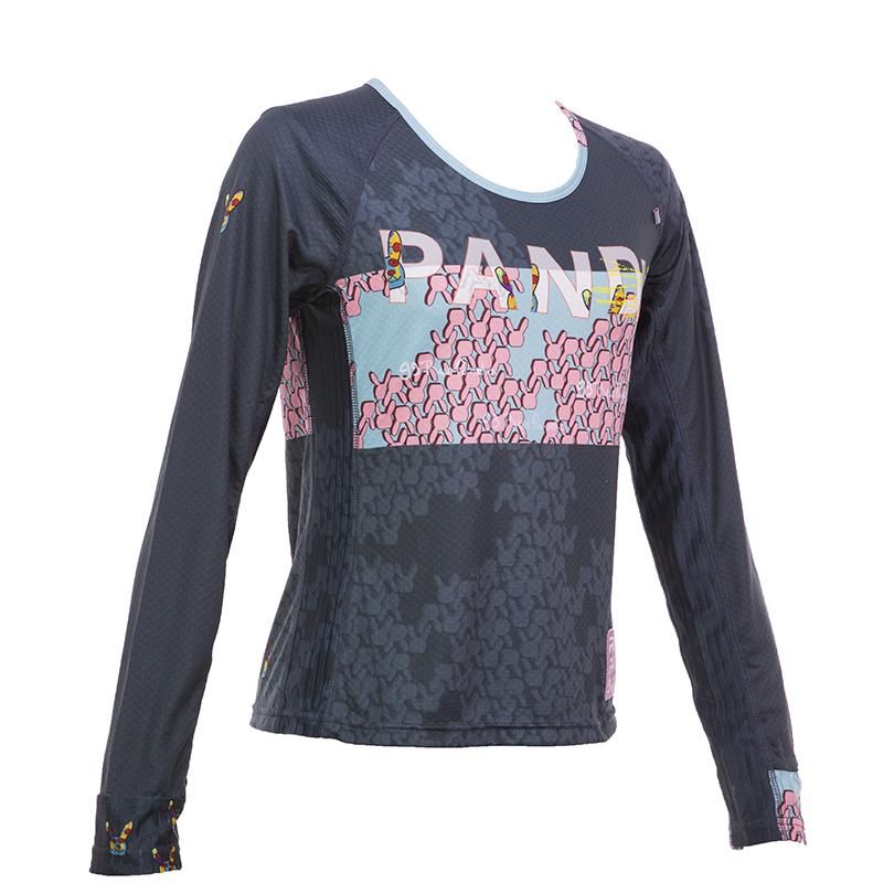 99 Usagiレディース長袖 CARBON Tシャツ(ネイビー)