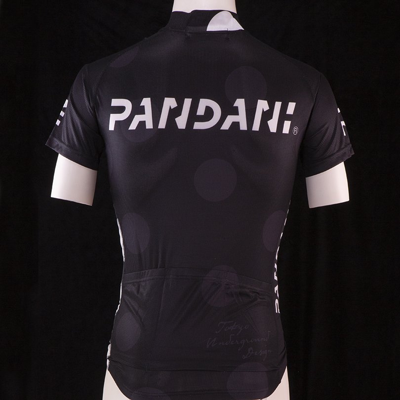 PANDANIスタンド襟L1 半袖ジャージ(ブラック) サンプル品 - Pandani Web  Shop（オリジナルサイクルジャージ、ランニングウェア、卓球ウェア）