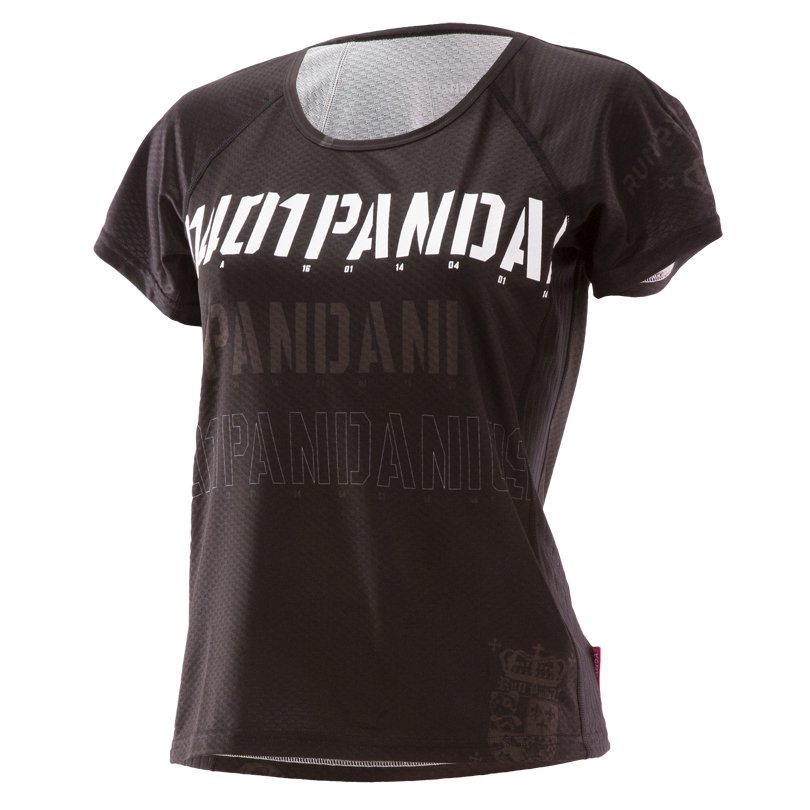NUMERO RUN PANDA! Ladies' CARBON Tシャツ/ ブラック<br />
