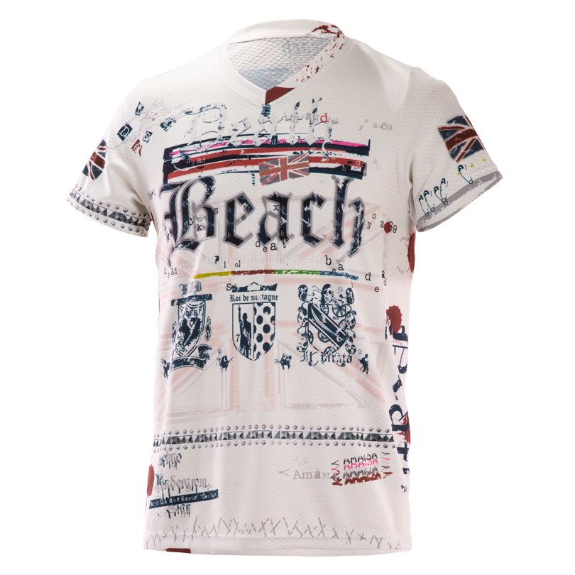 Death Beach UNISEX CARBON Tシャツ/ホワイト<br>◆残りXLサイズのみ◆