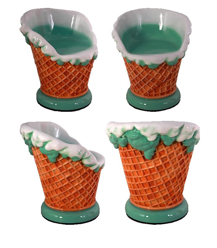 ICE CREAM☆アイスクリームチェア【グリーン・緑】】【イス,いす,椅子,インテリア】