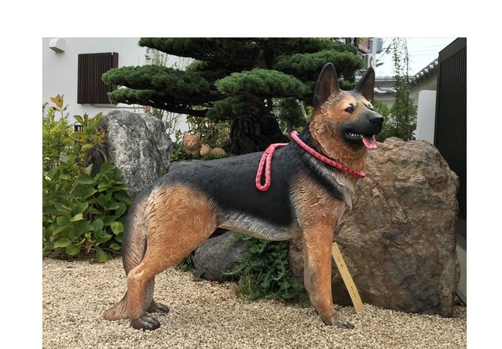 KIMIの商品犬 置物 シェパード 銅製 高さ10.3cm 長さ18.2cm Dog