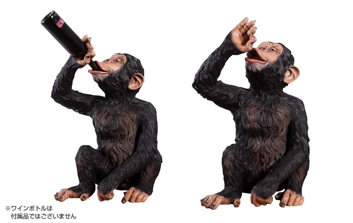 SALE／73%OFF】 猿 おしゃれなチンパンジーのビッグオブジェ