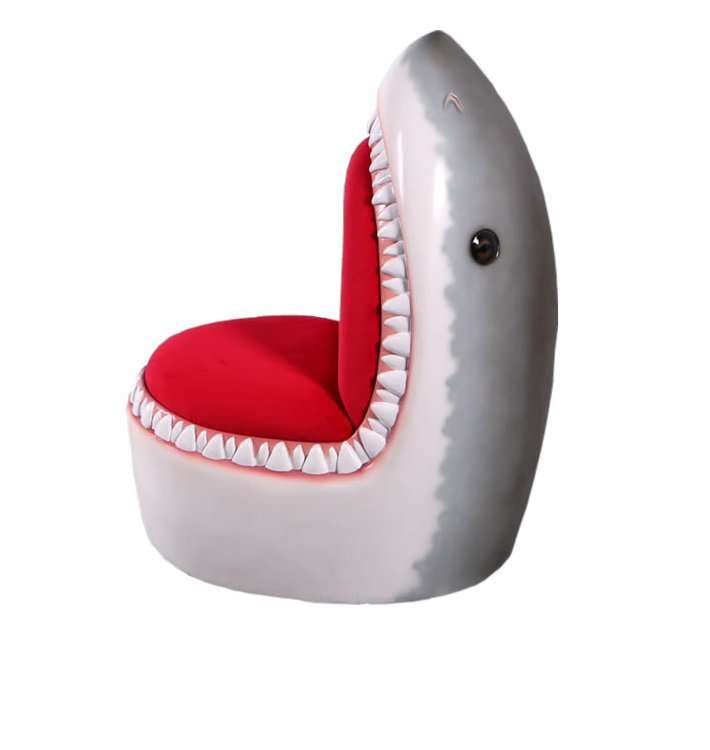 シャーク・鮫☆サメのビッグオブジェ【椅子・チェアータイプ】等身大フィギュア・置物・人形・ソファ