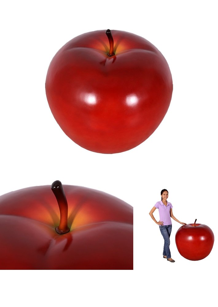 リンゴ☆赤りんごのビッグオブジェ【80cm】等身大フィギュア・置物・ディスプレイ・ディスプレー